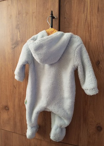 Diğer Mavi Nakışlı Erkek Bebek Triko Tulum