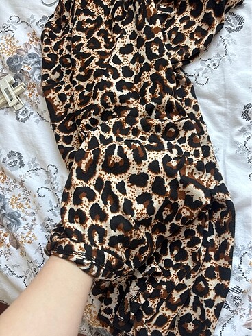 s Beden Leopar desenli etek