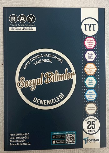 TYT Sosyal Bilimler Deneme 25 Test Toprak yayın HİÇ ÇÖZÜLMEDİ