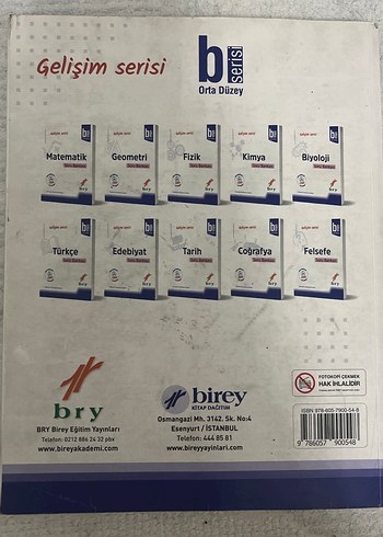 BRY Orta Düzey Türkçe Soru Bankası sadece 15 test çözülmüş