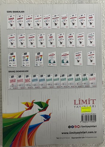 Limit Yayınları AYT Türk Dili ve Edebiyatı Deneme HİÇ ÇÖZÜLMEDİ