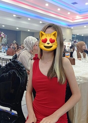 s Beden Eyyo kırmızı elbise