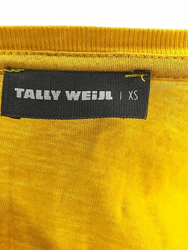 xs Beden sarı Renk Tally Weijl T-shirt %70 İndirimli.