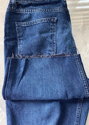 Trendyol & Milla Kot Kadın Denim Midi Mom Şort