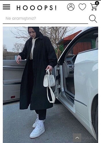 Diğer Hooops siyah trençkot