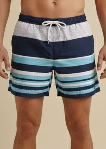 LC Waikiki Erkek Deniz Şortu Çizgili  Hızlı Kuruyan Kumaş - Görsel 2