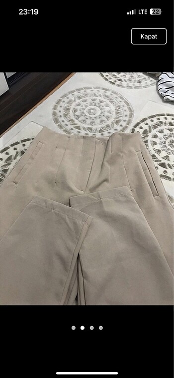 s Beden camel Renk Kadın pantalon
