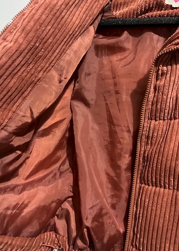 Kiremit rengi kışlık mont - Görsel 2