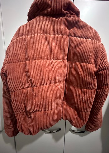 Kiremit rengi kışlık mont - Görsel 3