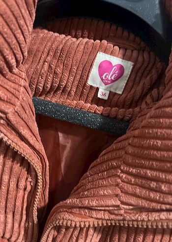 Kiremit rengi kışlık mont - Görsel 4