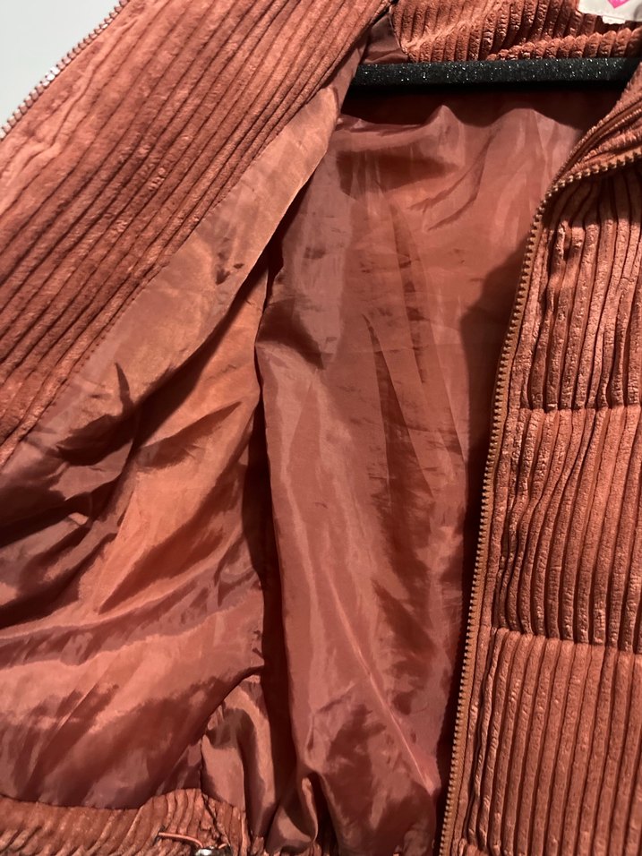 Kiremit rengi kışlık mont - Görsel 2