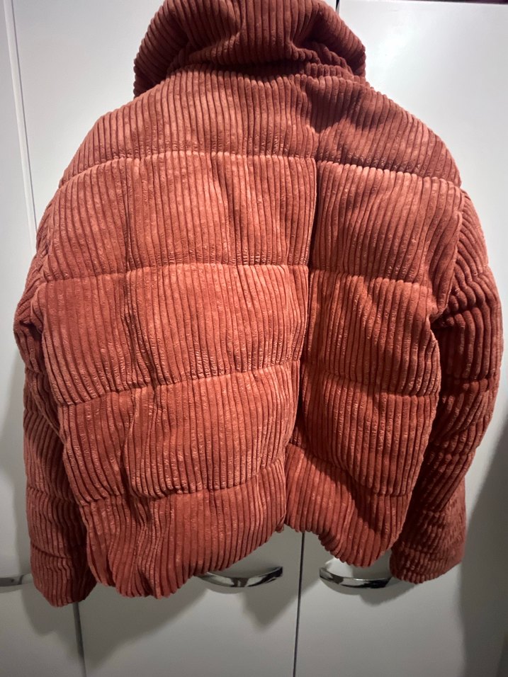 Kiremit rengi kışlık mont - Görsel 3