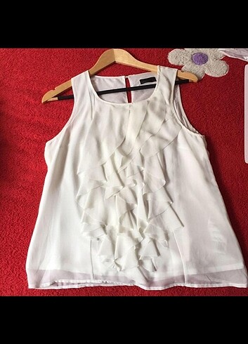 38 Beden beyaz Renk Vero moda Şifon bluz