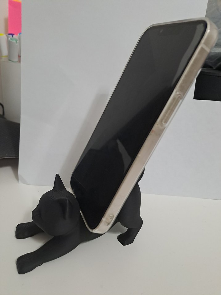 Siyah Kedi  Telefon tutucu - Görsel 4