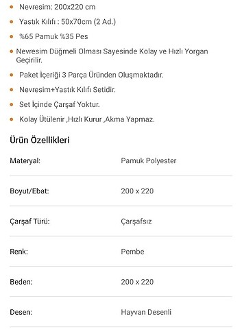 Diğer Pembe kalpli çift kişilik nevresim takımı sıfır