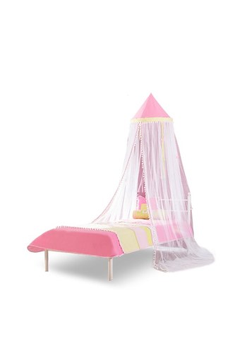 çilek odası çilek mobilya pembe Pastel Çocuk Tül Cibinlik
