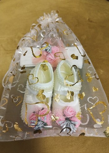 incili Bebek bandana ayakkabı seti - Görsel 6