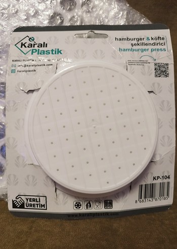 mantı kalıbı Beyaz Hamburger Presi - Görsel 3