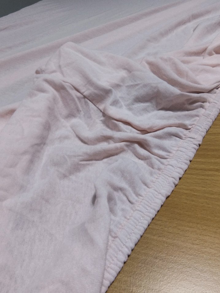 toz pembe Bebek Beşiği çarşafı - Görsel 4