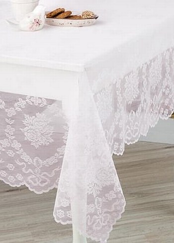English home dantelli Masa Örtüsü - Görsel 2