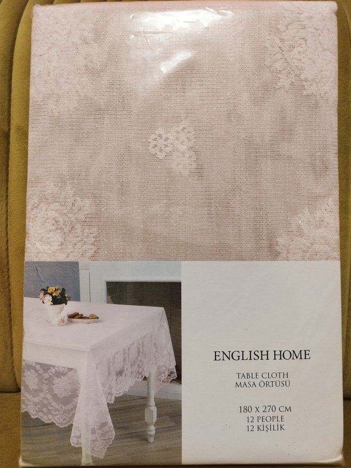 English home dantelli Masa Örtüsü - Görsel 4