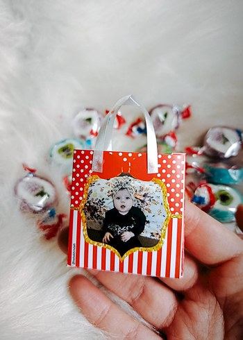 Kişiye Özel Kırmızı Desenli Bebek Çantası - Görsel 5