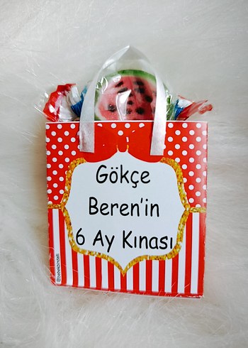 Kişiye Özel Kırmızı Desenli Bebek Çantası - Görsel 7