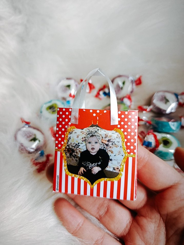 Kişiye Özel Kırmızı Desenli Bebek Çantası - Görsel 5