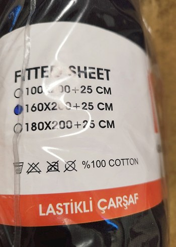 Brillant Lastikli Çarşaf siyah Renk çift kişilik - Görsel 4