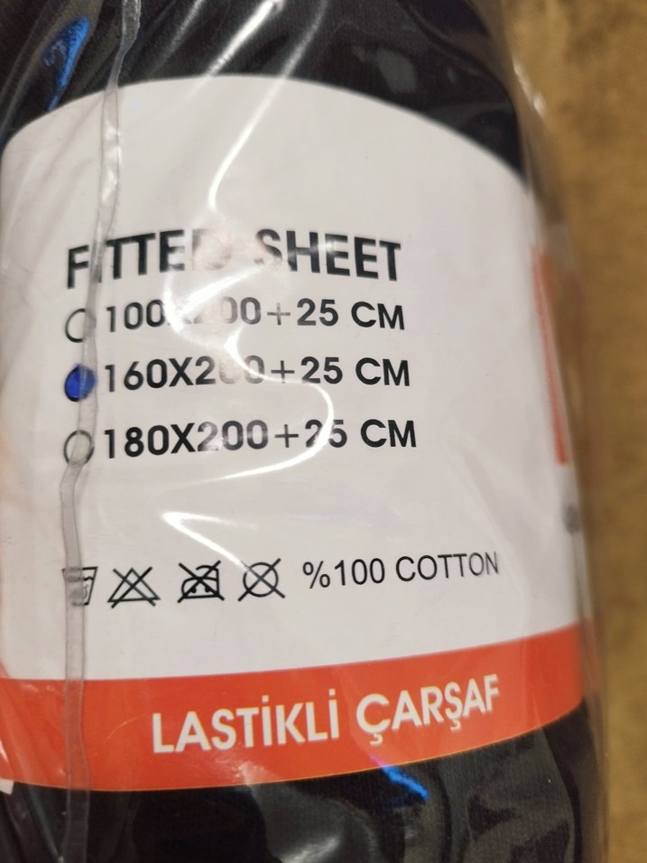 Brillant Lastikli Çarşaf siyah Renk çift kişilik - Görsel 4