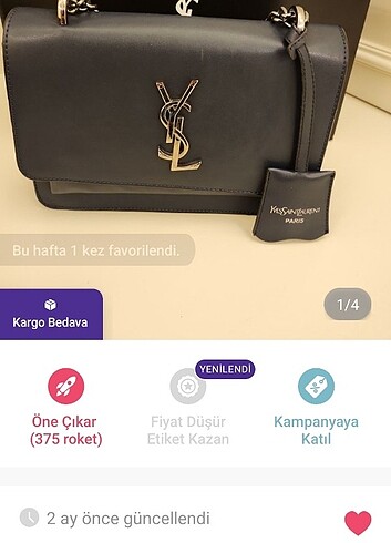 YSL çanta