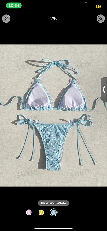 Sheinside Mavi bikini takımı ????????????????