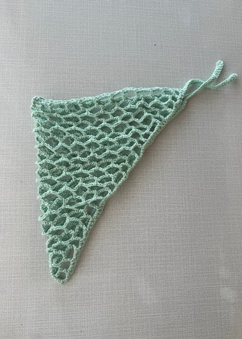 Zara Su yeşili Dantel Örgü Bohem Saç Bandı bandana