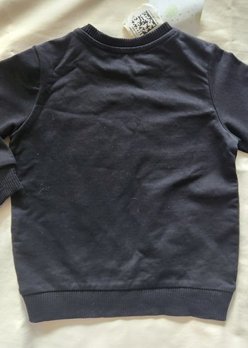 Etiketli Kız Bebek Sweatshirt  12-18 Ay  Simli Baskı - Görsel 4