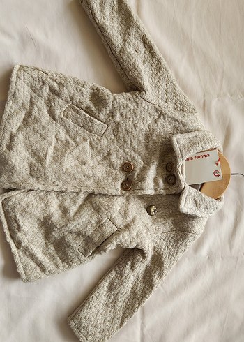 Etiketli Kız Bebek Trençkot  9 Ay (74 cm)  İhracat Fazlası - Görsel 3