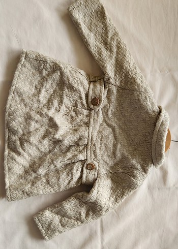 Etiketli Kız Bebek Trençkot  9 Ay (74 cm)  İhracat Fazlası - Görsel 4