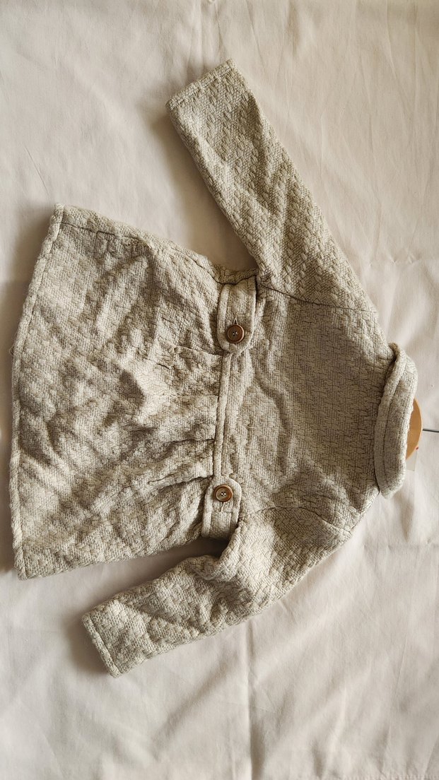 Etiketli Kız Bebek Trençkot  9 Ay (74 cm)  İhracat Fazlası - Görsel 4