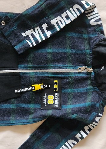 Erkek Bebek Fermuarlı Kapüşonlu Sweat 1218 Ay  İhracat Fazlası - Görsel 5