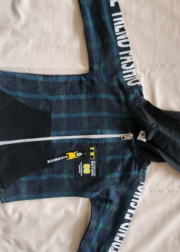 Erkek Bebek Fermuarlı Kapüşonlu Sweat 1218 Ay  İhracat Fazlası - Görsel 6