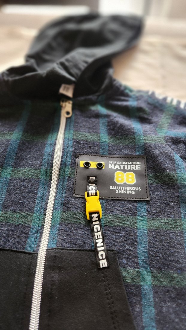 Erkek Bebek Fermuarlı Kapüşonlu Sweat 1218 Ay  İhracat Fazlası - Görsel 3