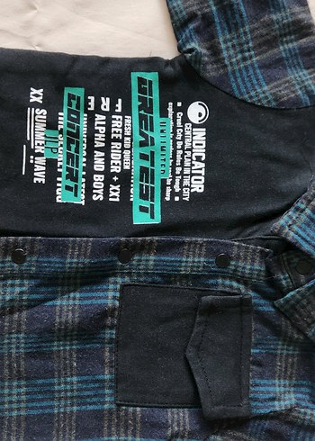 Erkek Bebek Oduncu Gömlek 1218 Ay  Çıtçıtlı | İhracat Fazlası - Görsel 5