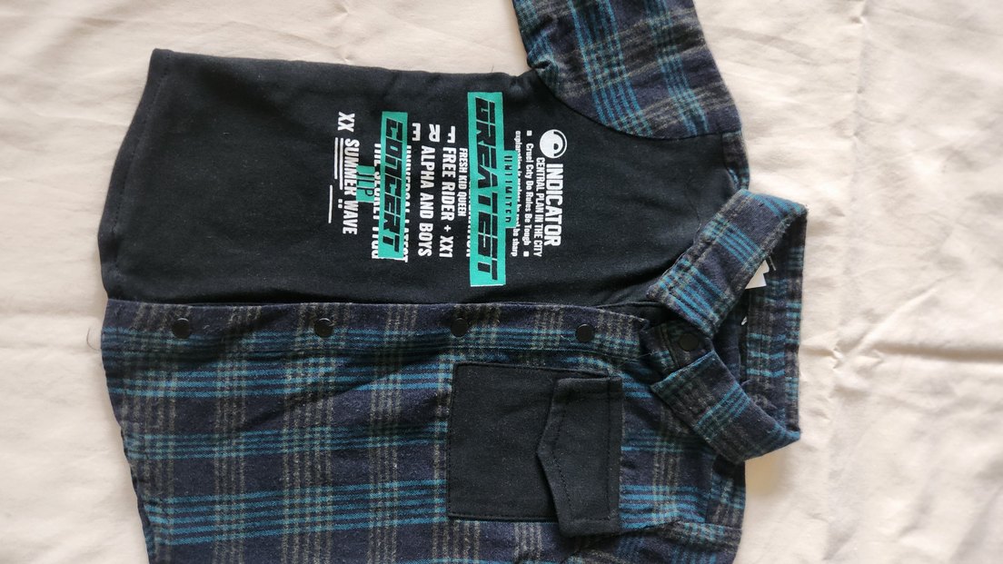 Erkek Bebek Oduncu Gömlek 1218 Ay  Çıtçıtlı | İhracat Fazlası - Görsel 5