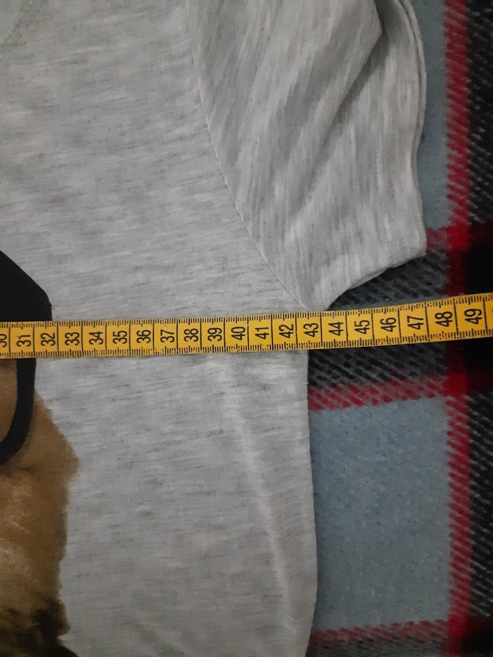 Püsküllü Gri Kız Çocuk Tişörtü - Görsel 4