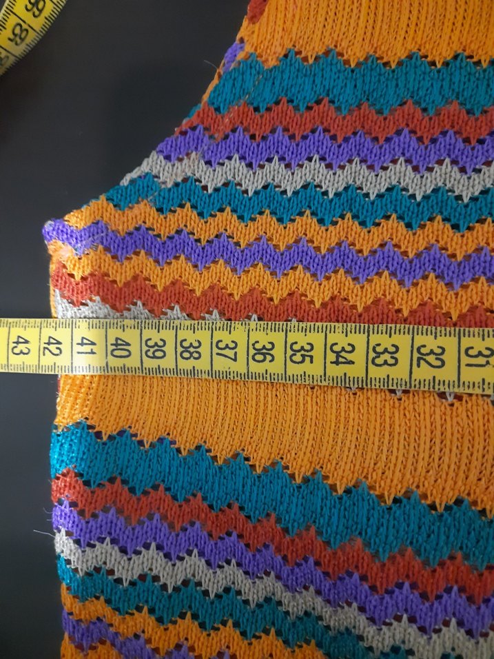 Know marka bayan Çizgili Bohem Uzun Triko Elbise - Görsel 5