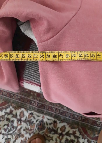 s Beden pembe Renk h&m marka Kadın yavruagzi Kapüşonlu Fermuarlı Ceket