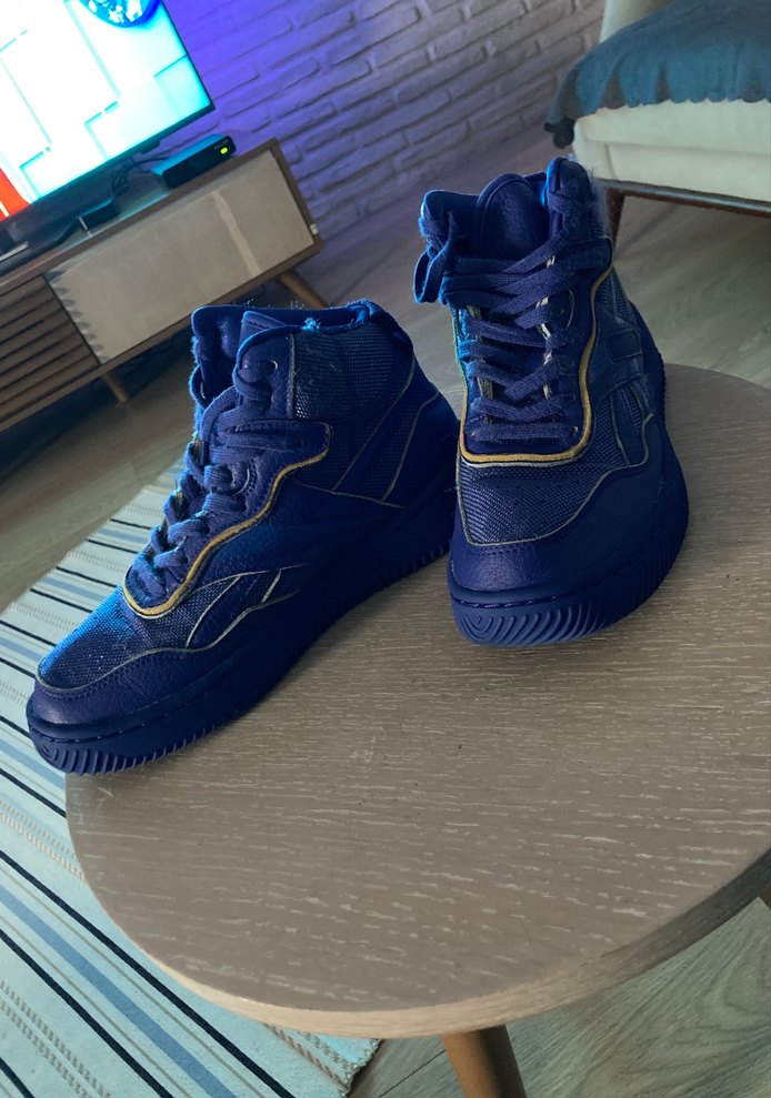 Reebok Lacivert Spor Ayakkabı Velcro Detaylı - Görsel 3