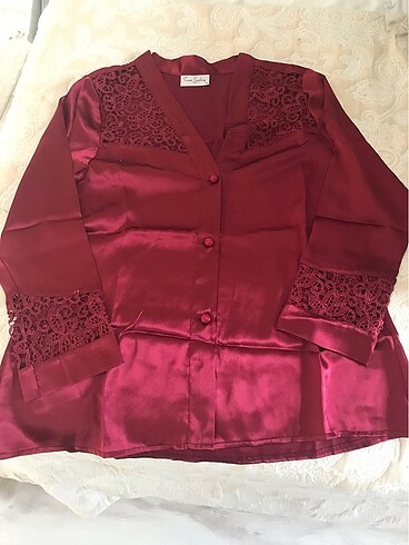 m Beden 6 lı pierre cardin saten gecelik sabahlık çeyiz seti