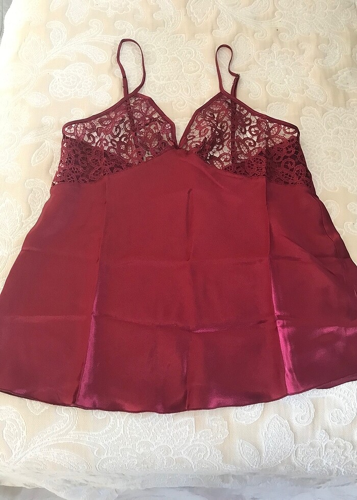 6 lı pierre cardin saten gecelik sabahlık çeyiz seti - Görsel 2