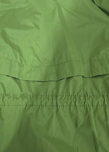 Parlak Yeşil Fermuarlı kadın  Yağmurluğu - Görsel 8