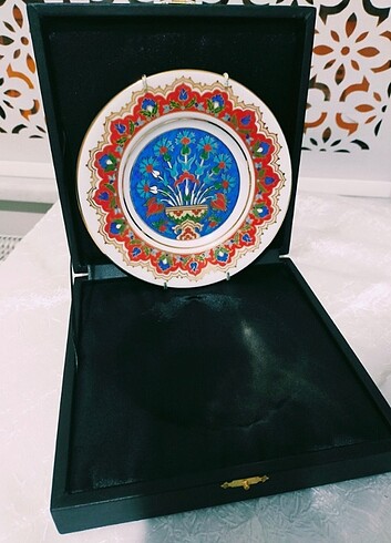 Kütahya el emeği duvar tabağı 17cm